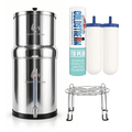 Aquaticstream waterfilter Aquaticstream 8,5 L zwaartekrachtfiltersysteem | Coldstream FTO+ Filters + 7" RVS WaterView-kraan + Standaard