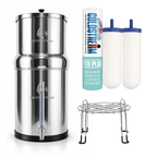 Aquaticstream waterfilter Aquaticstream 8,5 L zwaartekrachtfiltersysteem | Coldstream FTO+ Filters + 7" RVS WaterView-kraan + Standaard