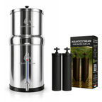 Aquaticstream CarbonFlow Black Filters Aquaticstream 8,5 L zwaartekrachtfiltersysteem | CarbonFlow Black Filters + 7" RVS WaterView-kraan