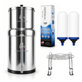 Aquaticstream waterfilter Aquaticstream 8,5 L zwaartekrachtfiltersysteem | Imperial™ AMB Filters + 7" RVS WaterView-kraan + Standaard