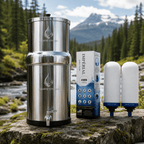 Aquaticstream waterfilter Aquaticstream 8,5 L zwaartekrachtfiltersysteem | Imperial™ AMB Filters + 7" RVS WaterView-kraan