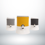 fontein eva Eva Water Filter Housing Fontein Eva 12L | Beschermings Hoes Voor Onderbak - kleuren lichtgrijs en geel