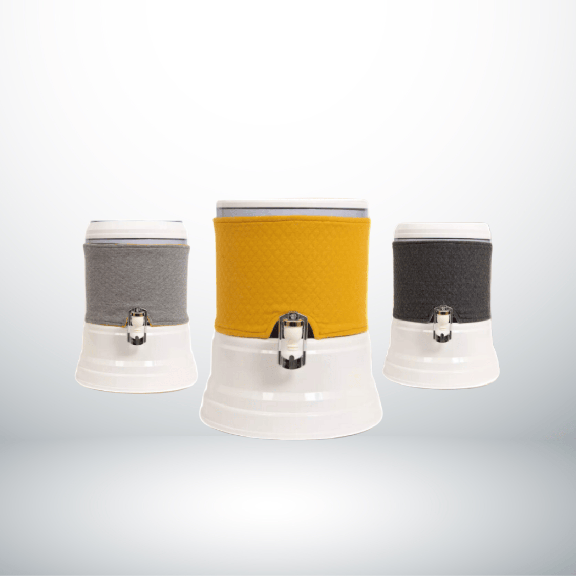 fontein eva Eva Water Filter Housing Fontein Eva 12L | Beschermings Hoes Voor Onderbak - kleuren lichtgrijs en geel
